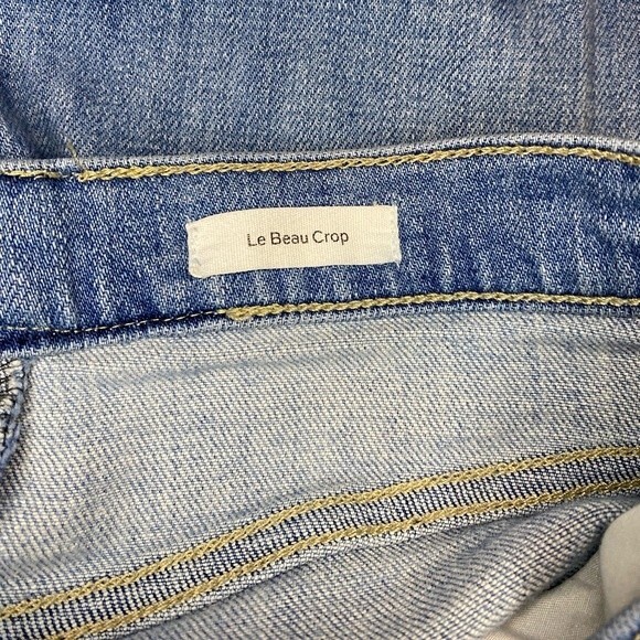 FRAME DENIM LE BEAU LOOSE FIT CROPPED JEANS in WALDEN ROCK, Size 27 - Picture 8 of 16